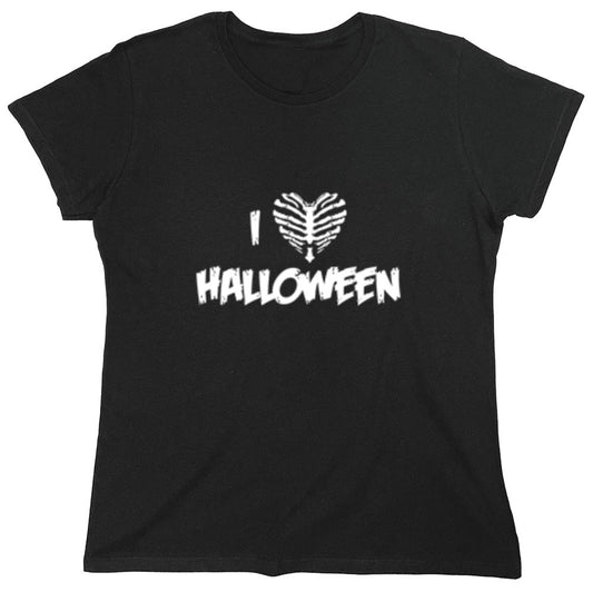 Funny T-Shirts design "I Love Halloween - Womens"