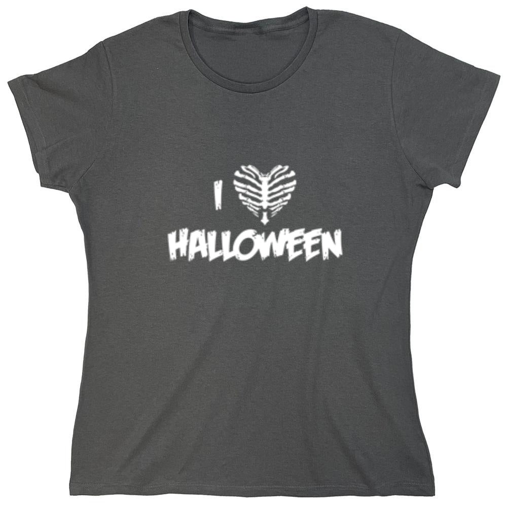 Funny T-Shirts design "I Love Halloween - Womens"