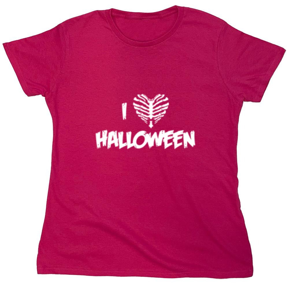 Funny T-Shirts design "I Love Halloween - Womens"