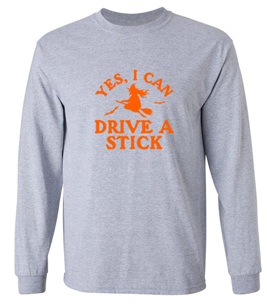 Funny T-Shirts design "Yes, I Can Drive A Stick T-Shirt - Long Sleeve"
