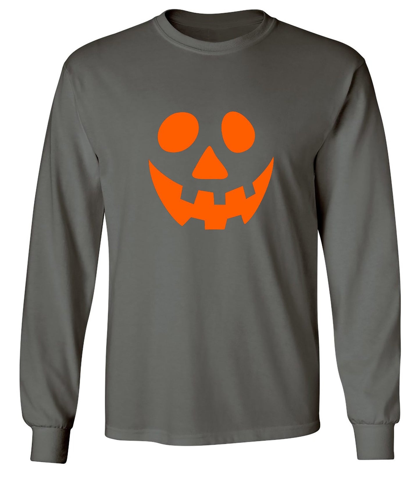 Funny T-Shirts design "Smile Pumpkin Emoticon T-Shirt - Long Sleeve"