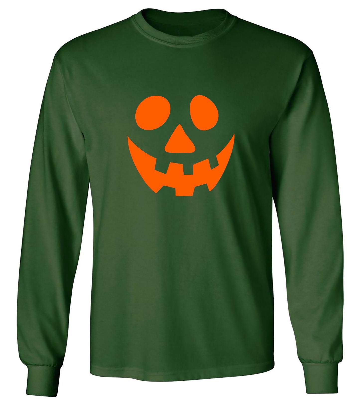 Funny T-Shirts design "Smile Pumpkin Emoticon T-Shirt - Long Sleeve"