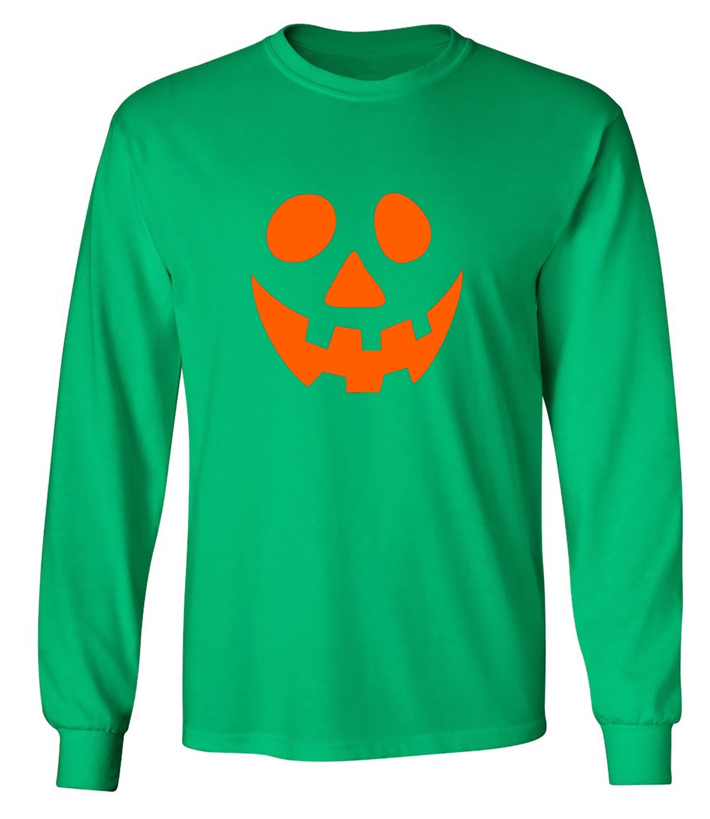 Funny T-Shirts design "Smile Pumpkin Emoticon T-Shirt - Long Sleeve"