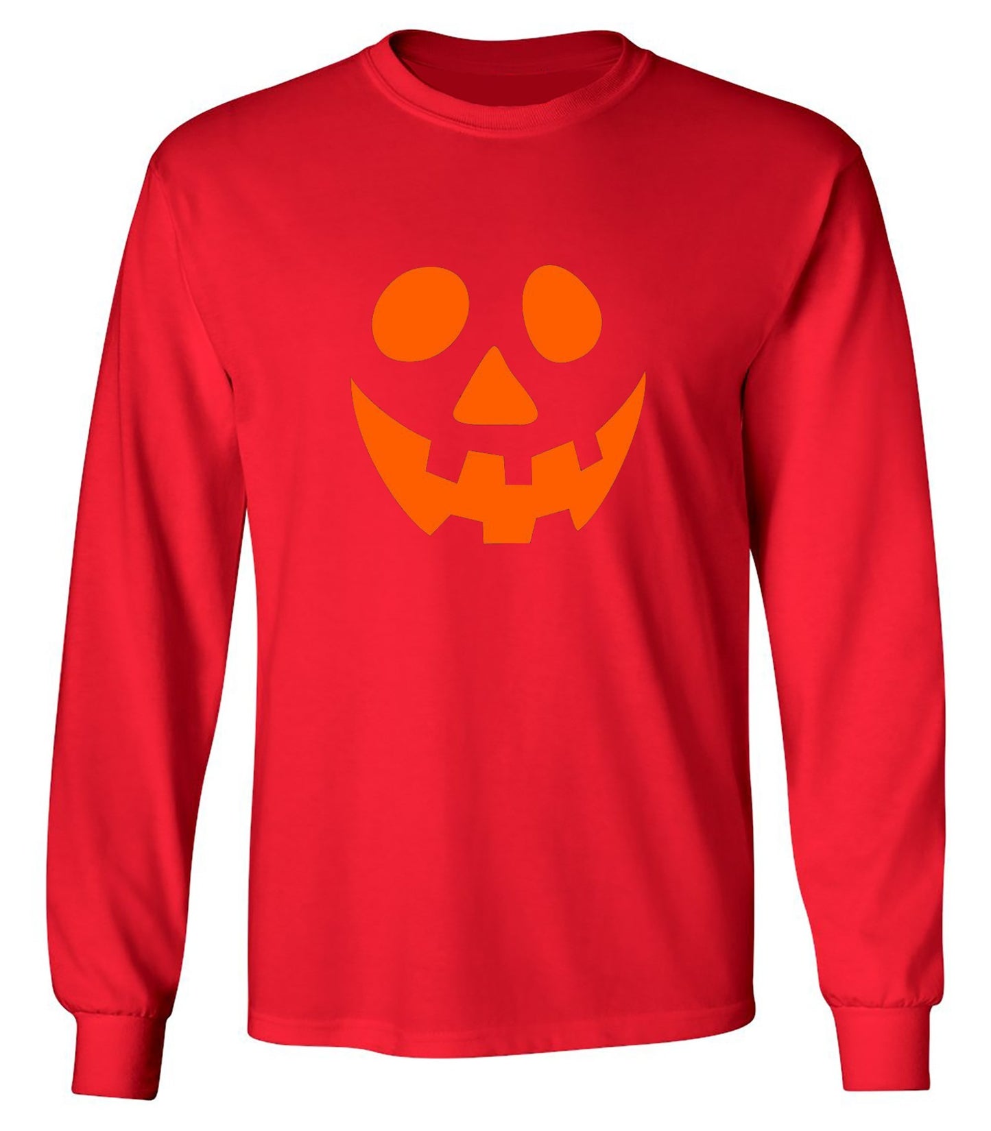 Funny T-Shirts design "Smile Pumpkin Emoticon T-Shirt - Long Sleeve"