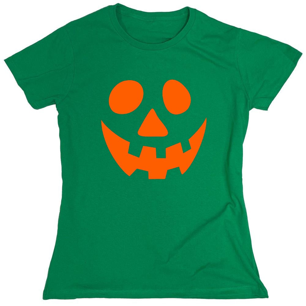 Funny T-Shirts design "Smile Pumpkin Emoticon T-Shirt - Womens"
