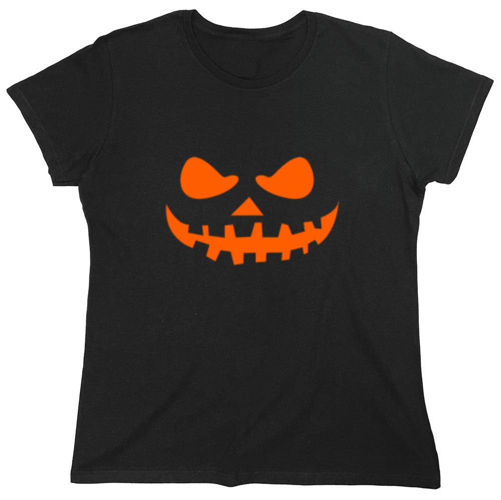 Funny T-Shirts design "Teeth Pumpkin Emoticon T-Shirt"