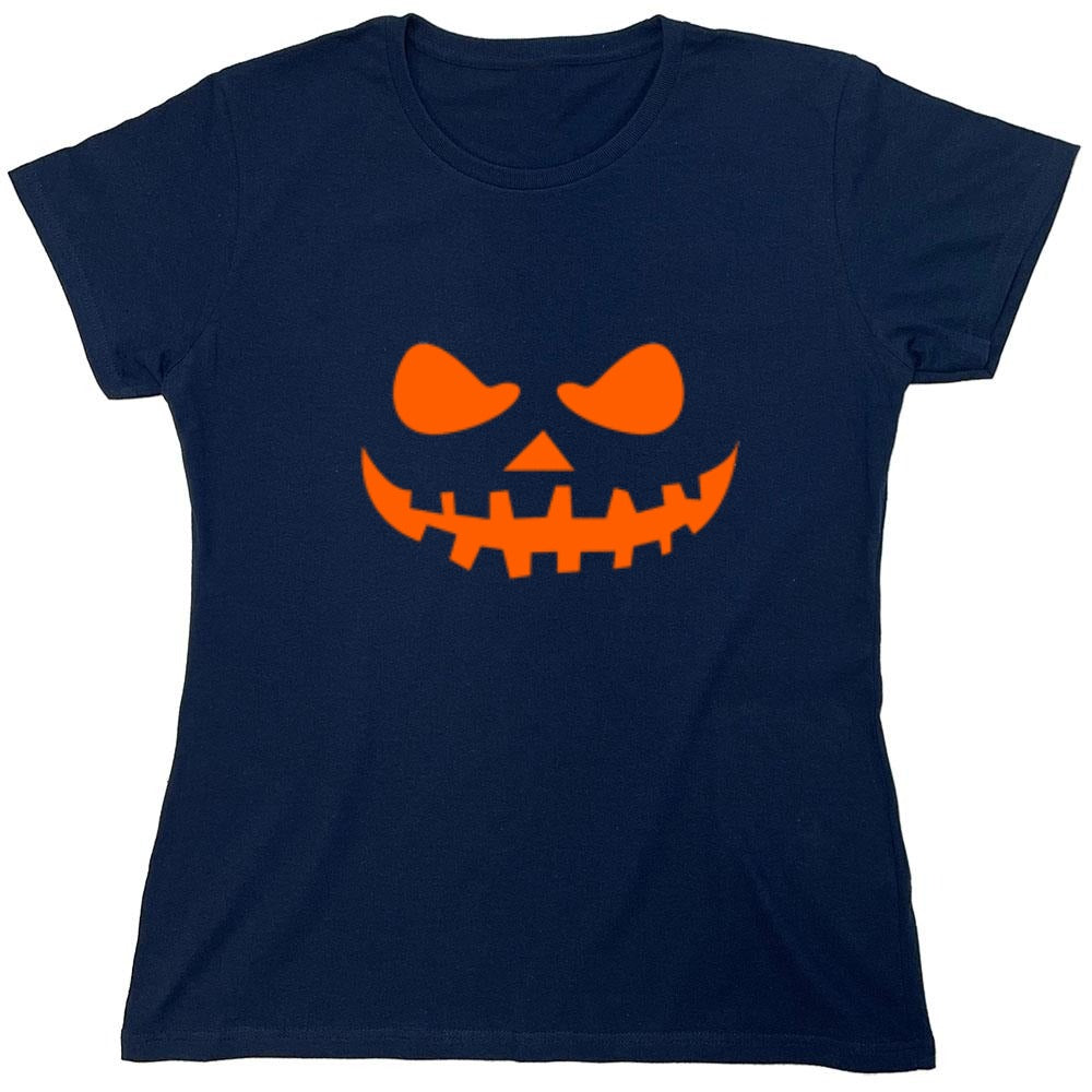 Funny T-Shirts design "Teeth Pumpkin Emoticon T-Shirt"