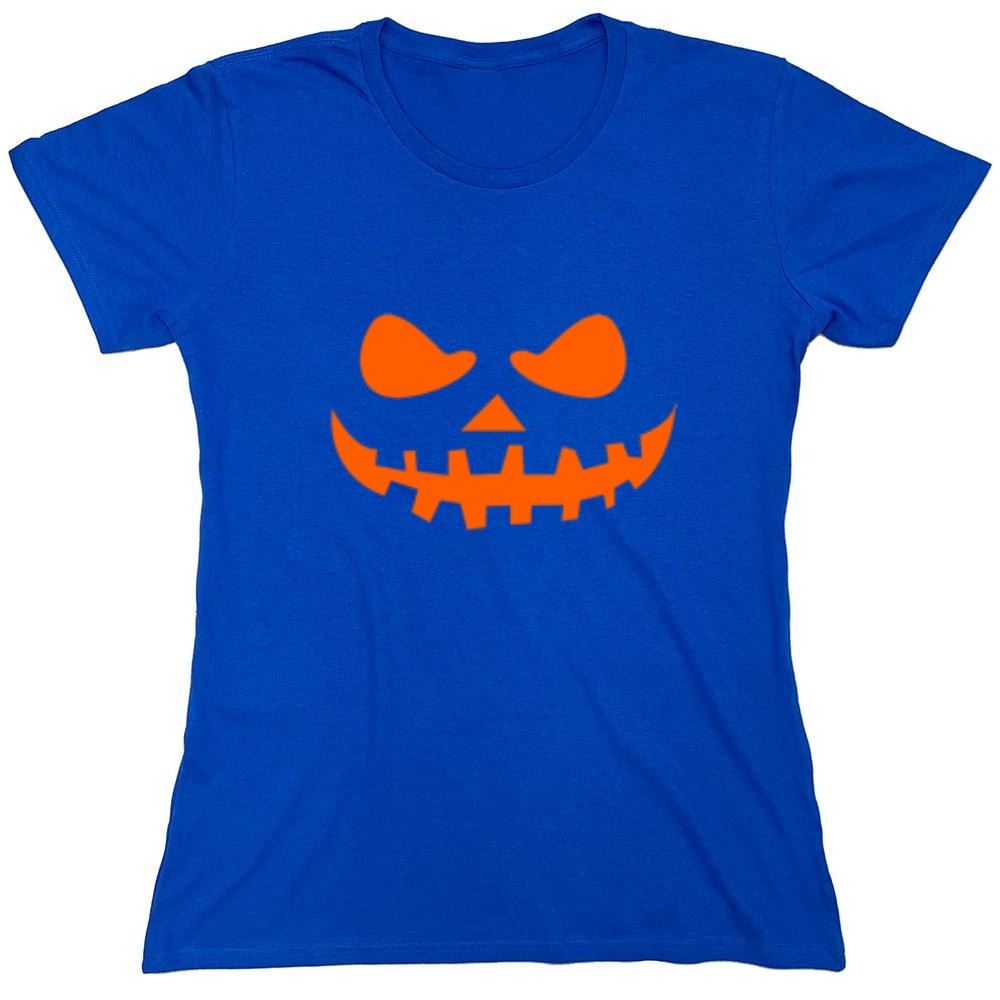 Funny T-Shirts design "Teeth Pumpkin Emoticon T-Shirt"
