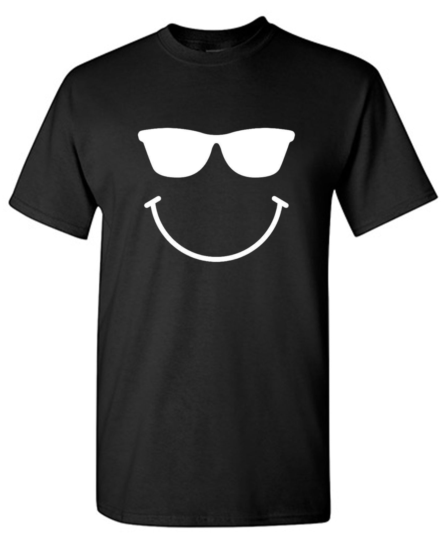 Funny T-Shirts design "Sunglasses Smile Face Emoticon"