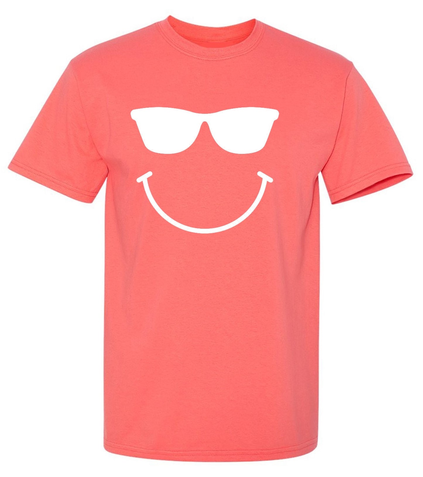 Funny T-Shirts design "Sunglasses Smile Face Emoticon"
