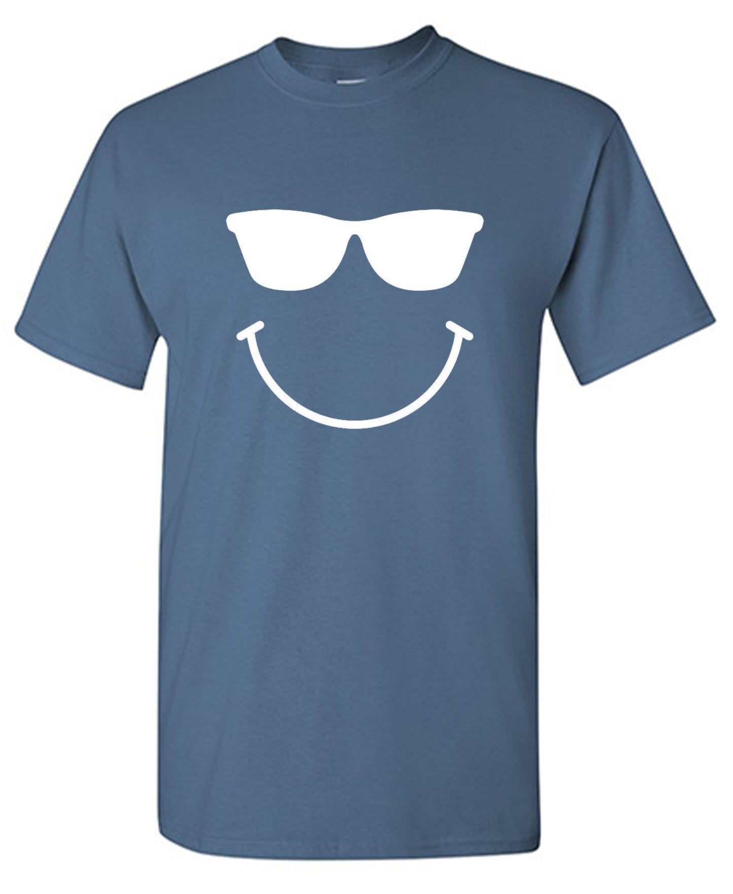 Funny T-Shirts design "Sunglasses Smile Face Emoticon"