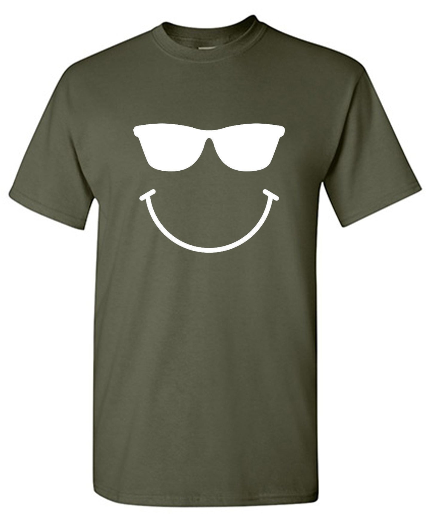 Funny T-Shirts design "Sunglasses Smile Face Emoticon"