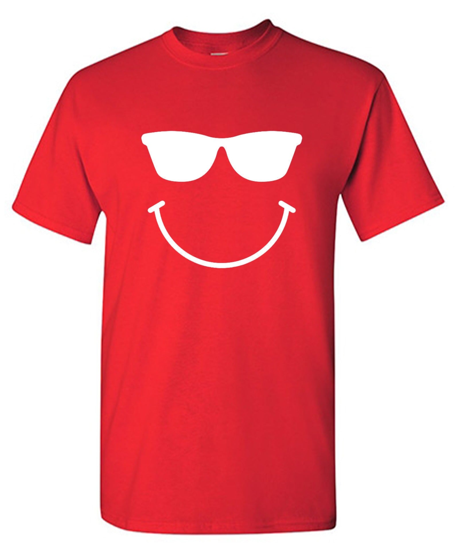 Funny T-Shirts design "Sunglasses Smile Face Emoticon"