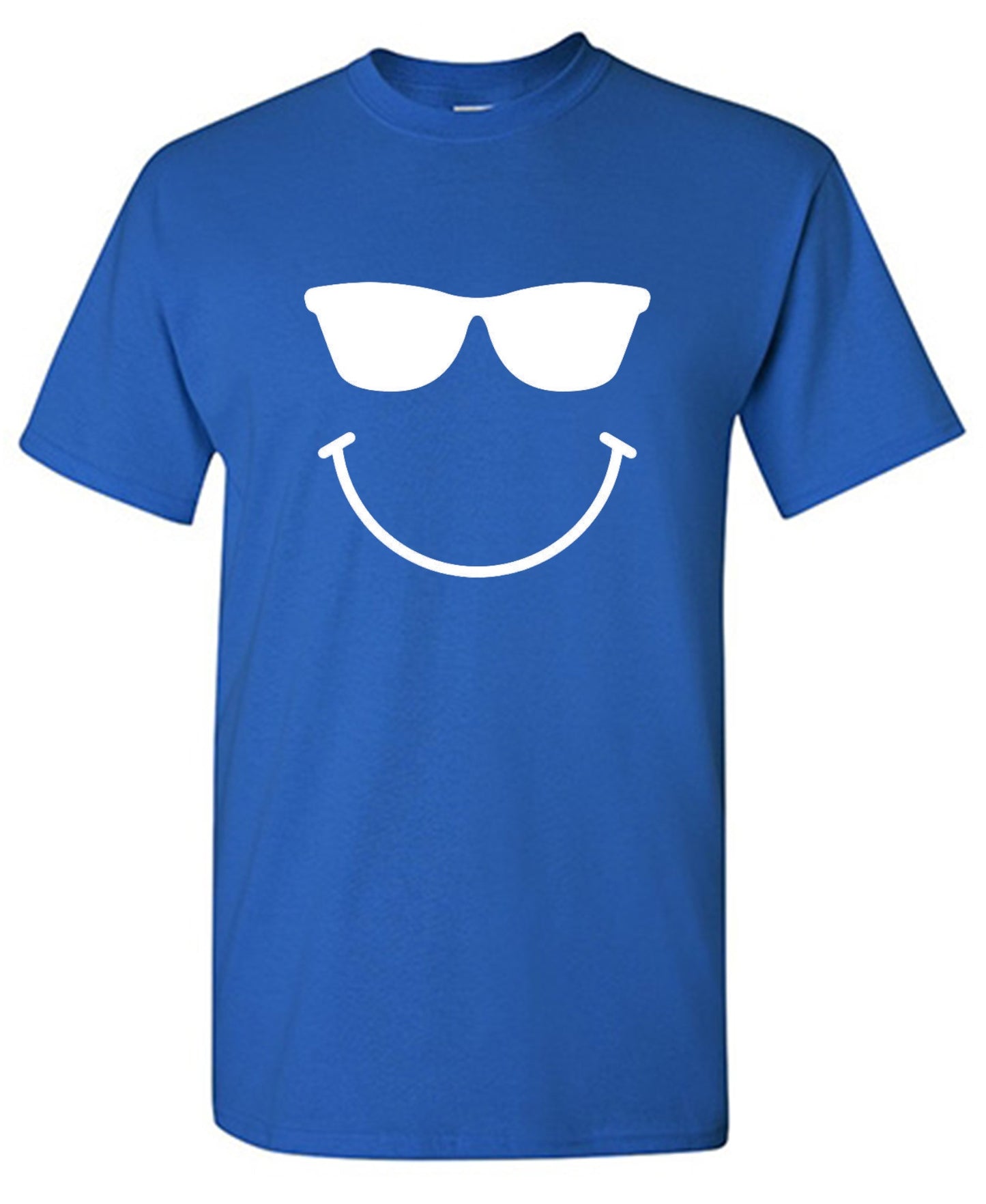 Funny T-Shirts design "Sunglasses Smile Face Emoticon"