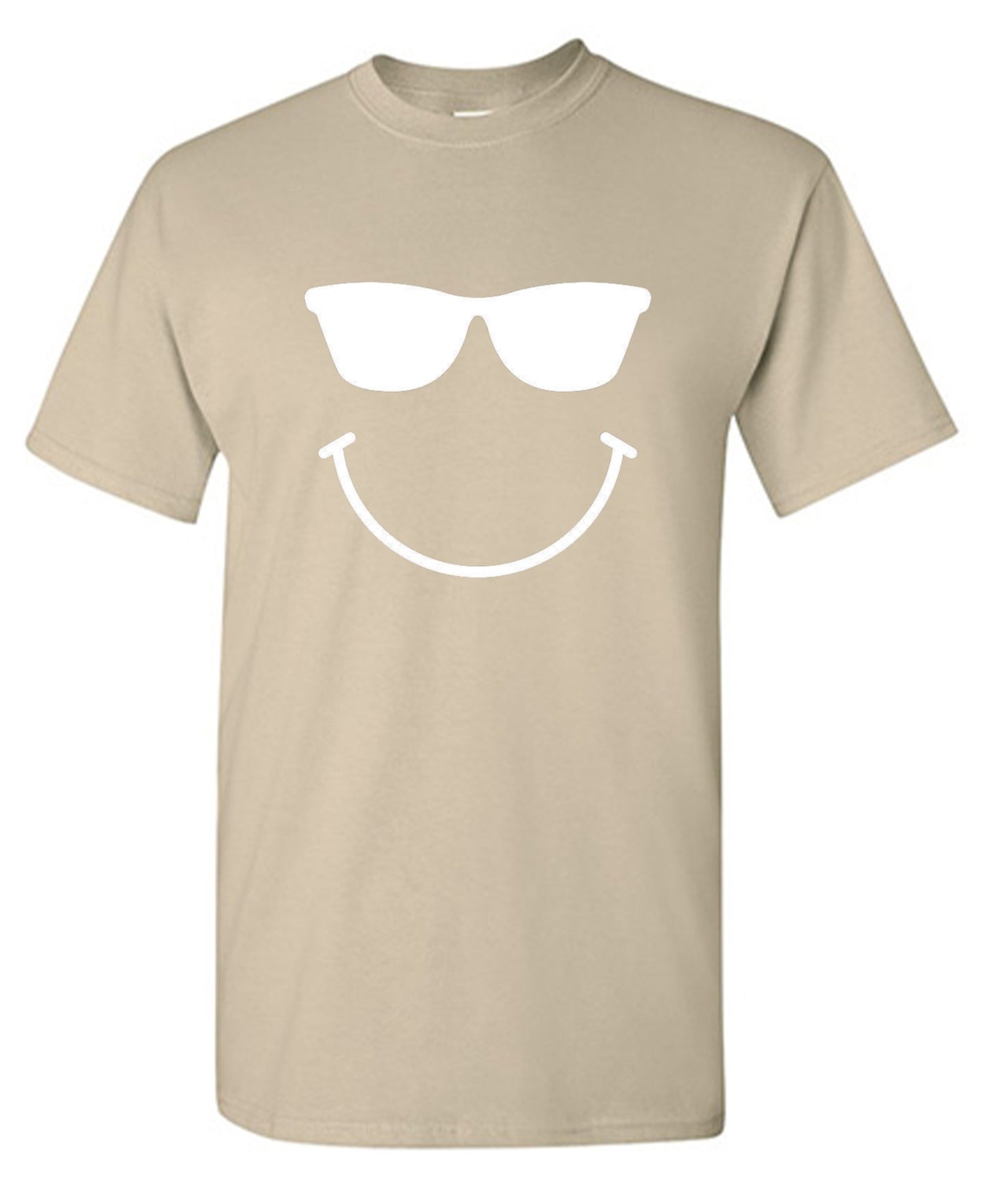 Funny T-Shirts design "Sunglasses Smile Face Emoticon"