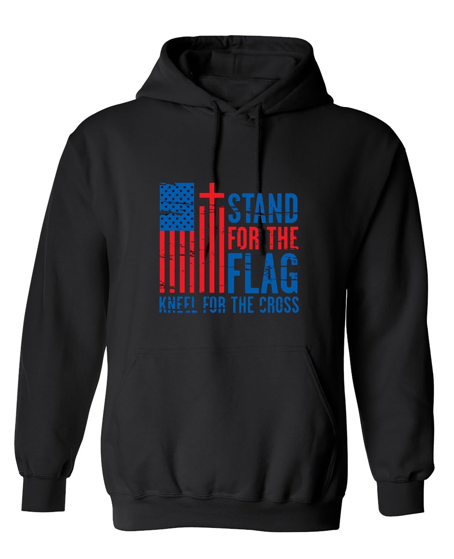 Funny T-Shirts design "Stand For The Flag Kneel For The Cross Shirt! - Hoodie"