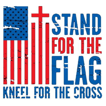 Funny T-Shirts design "Stand For The Flag Kneel For The Cross Shirt!"