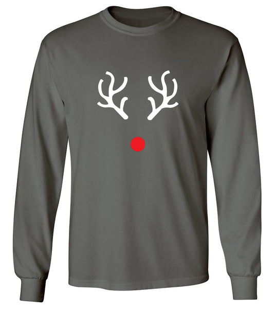 Funny T-Shirts design "Reindeer Antlers T-Shirt - Long Sleeve"