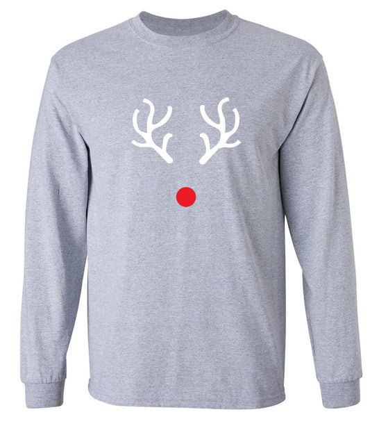 Funny T-Shirts design "Reindeer Antlers T-Shirt - Long Sleeve"