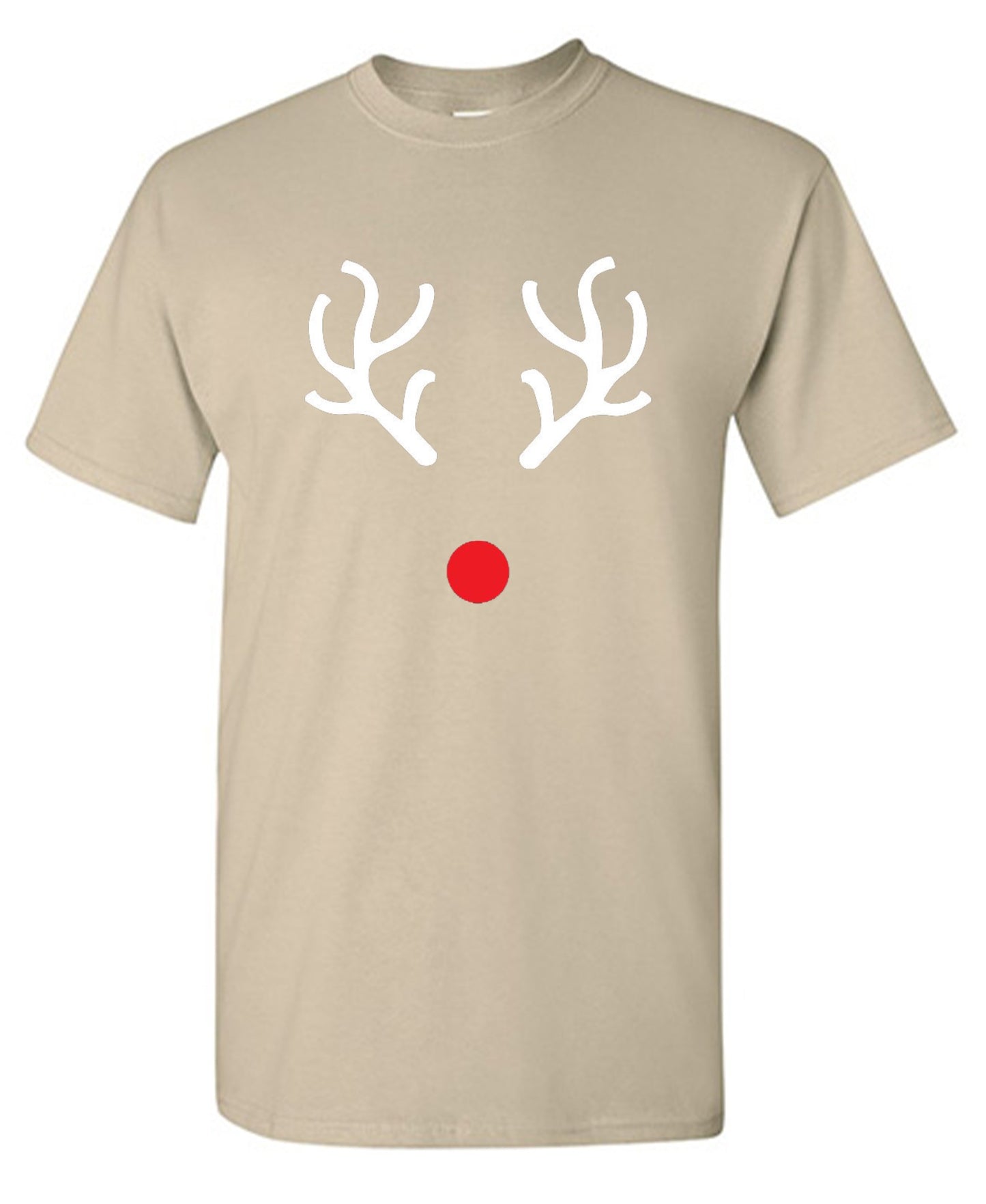 Funny T-Shirts design "Reindeer Antlers T-Shirt - Ring Spun Tee"
