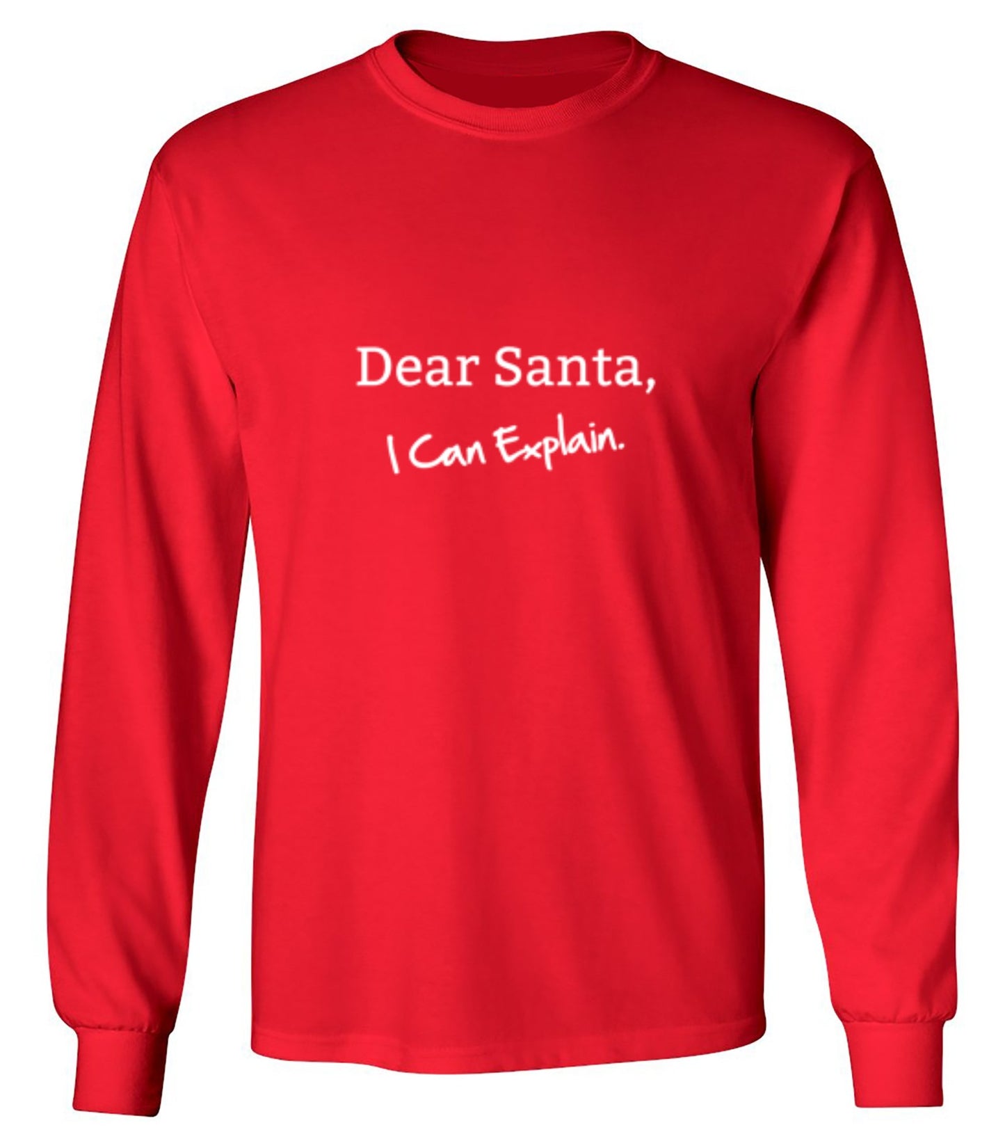 Funny T-Shirts design "Dear Santa, I Can Explain."