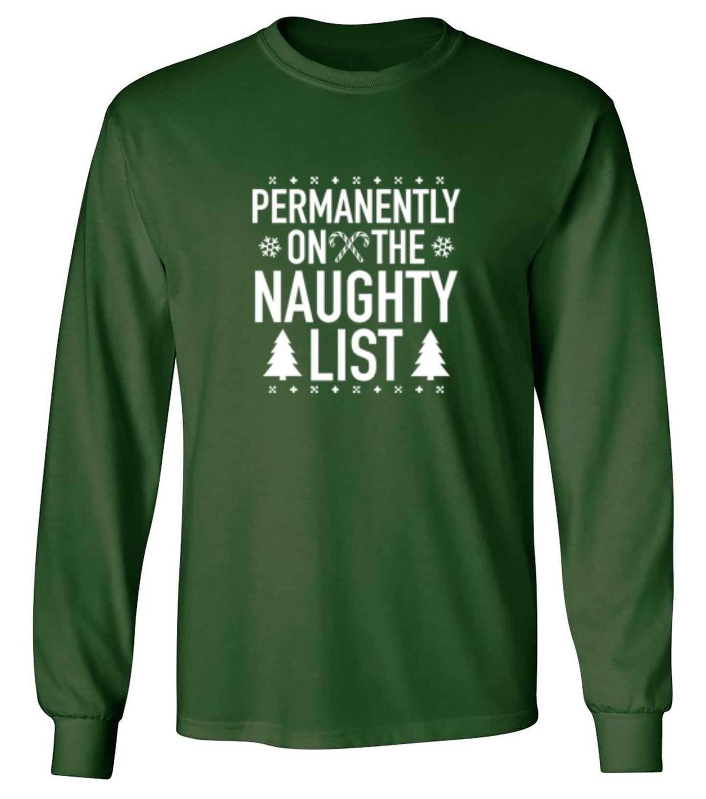 Funny T-Shirts design "Permanently On The Naughty List T-Shirt"