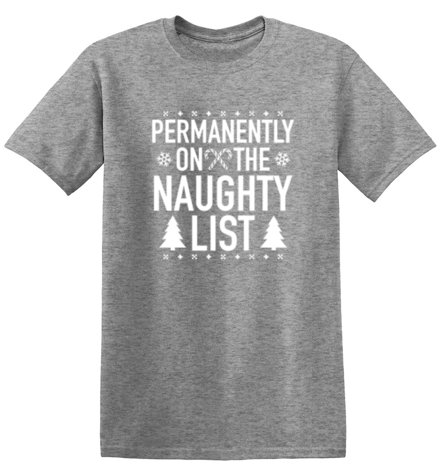 Funny T-Shirts design "Permanently On The Naughty List T-Shirt"