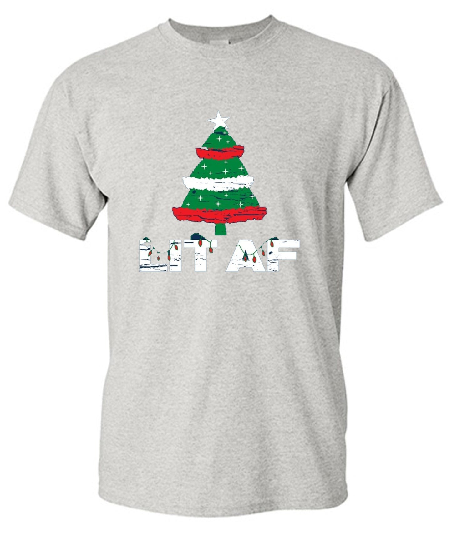 Funny T-Shirts design "Lit AF T-Shirt - Tall Tee"