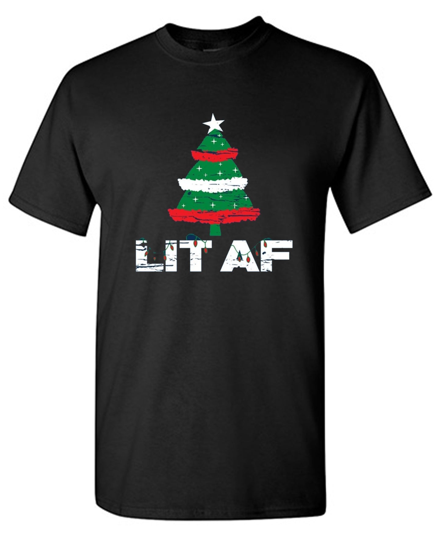Funny T-Shirts design "Lit AF T-Shirt - Tall Tee"