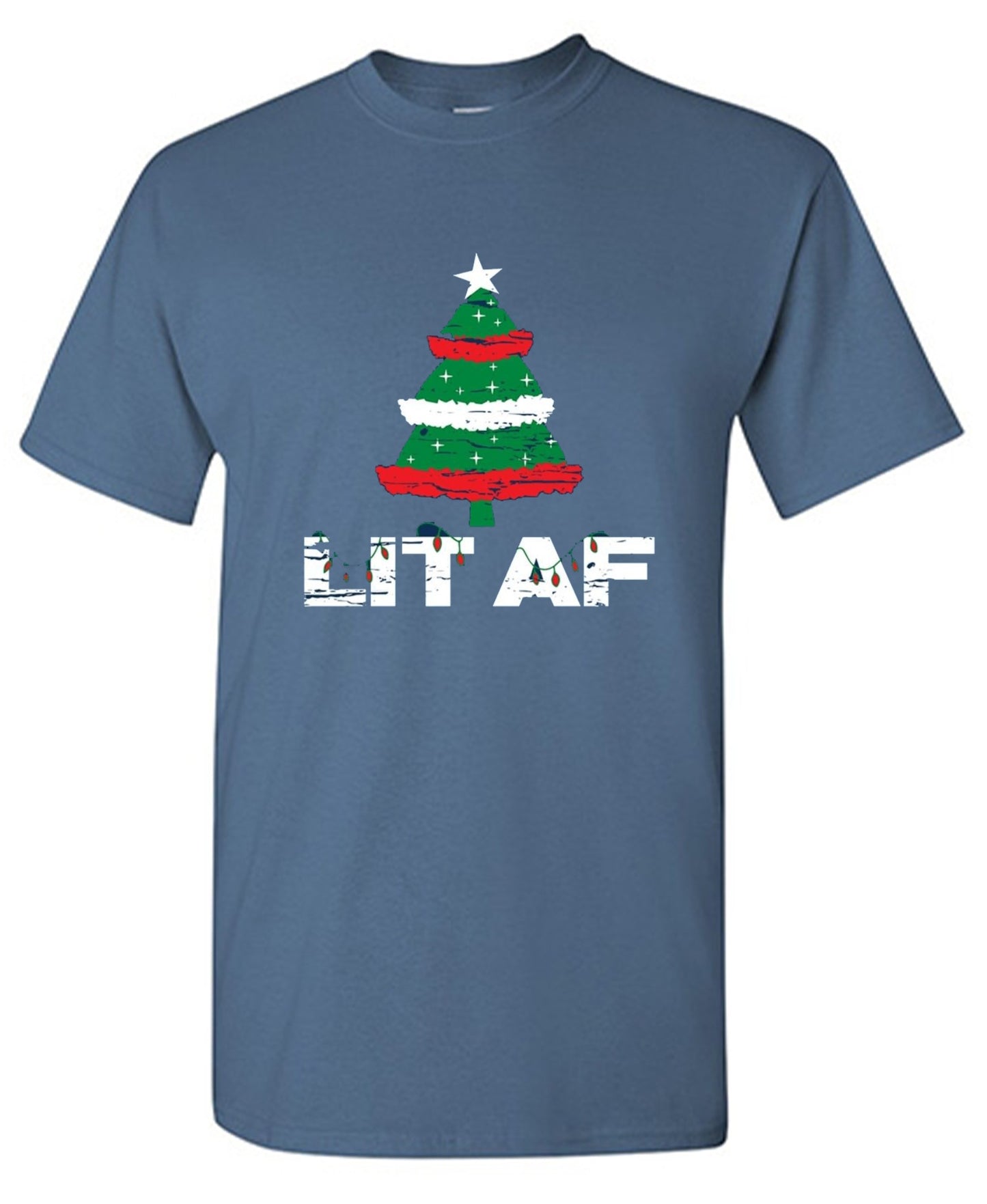 Funny T-Shirts design "Lit AF T-Shirt - Tall Tee"