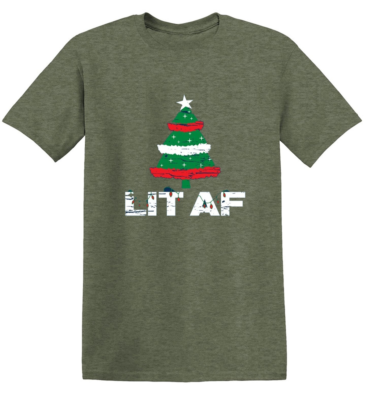 Funny T-Shirts design "Lit AF T-Shirt - Tall Tee"