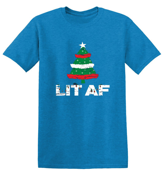 Funny T-Shirts design "Lit AF T-Shirt"