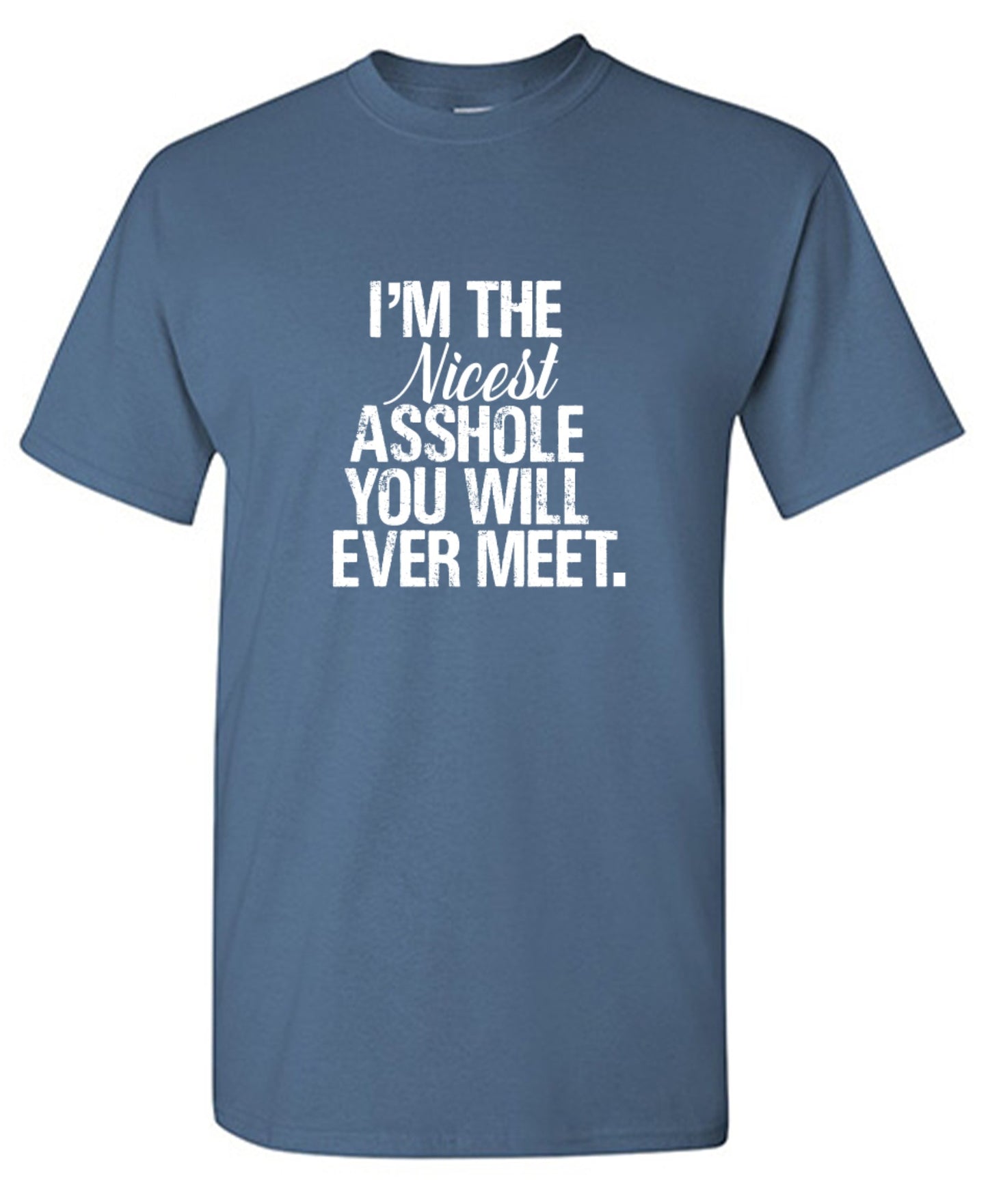 Funny T-Shirts design "I'm the Nicest Asshole, You will ever Meet Shirt - Youth"