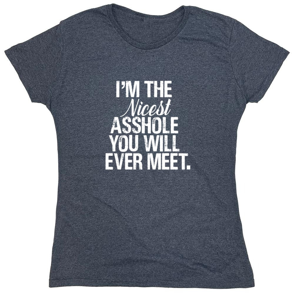 Funny T-Shirts design "I'm the Nicest Asshole, You will ever Meet Shirt"