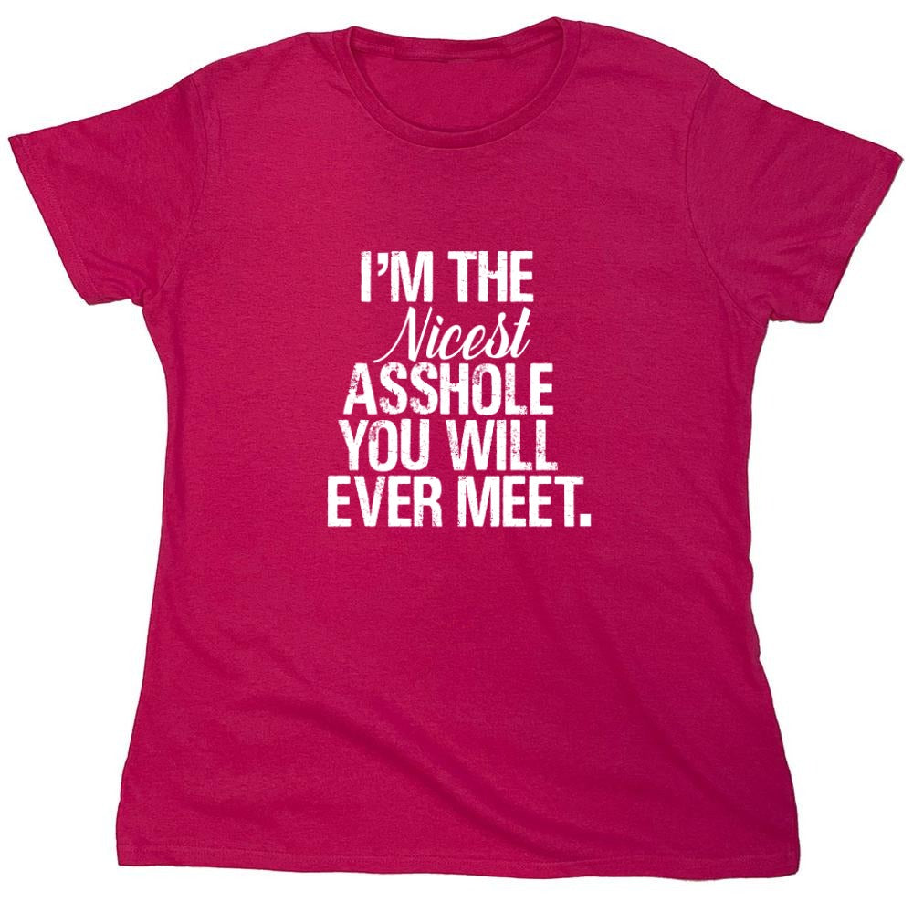 Funny T-Shirts design "I'm the Nicest Asshole, You will ever Meet Shirt"