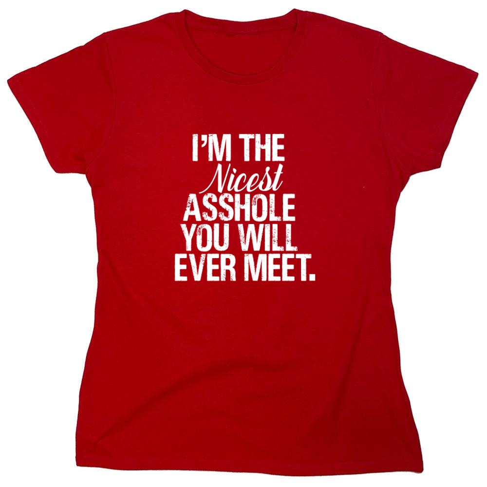 Funny T-Shirts design "I'm the Nicest Asshole, You will ever Meet Shirt"