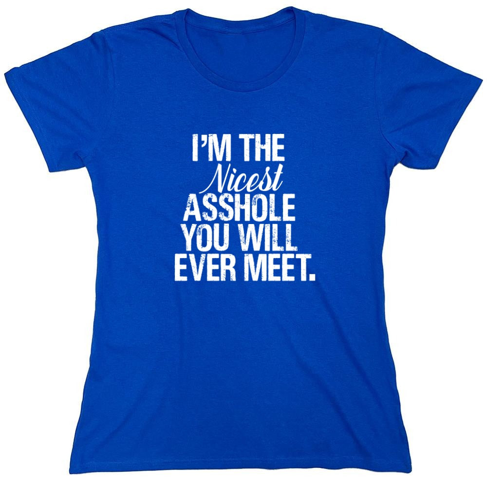 Funny T-Shirts design "I'm the Nicest Asshole, You will ever Meet Shirt"