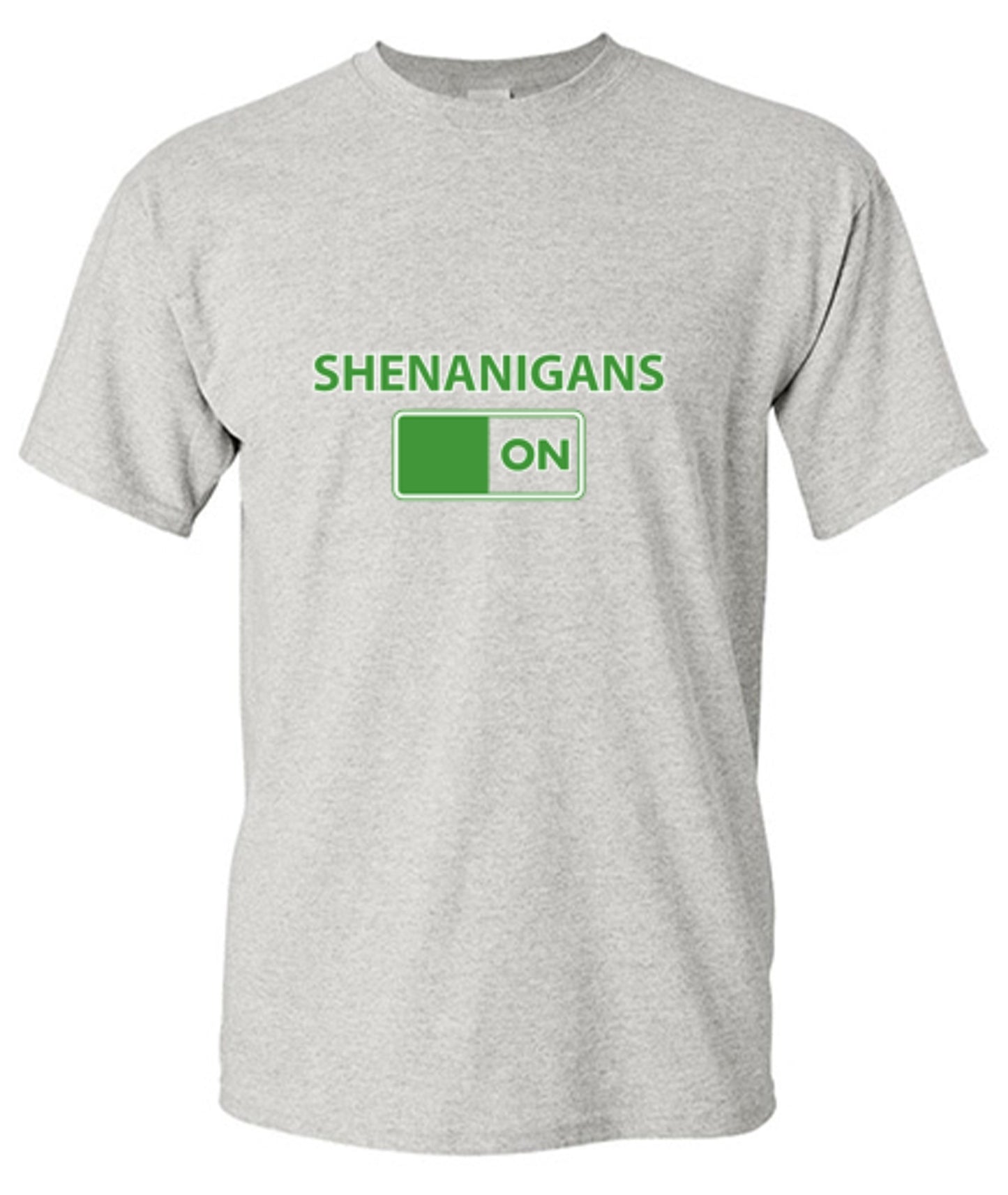 Funny T-Shirts design "Shenanigans On - Ring Spun Tee"