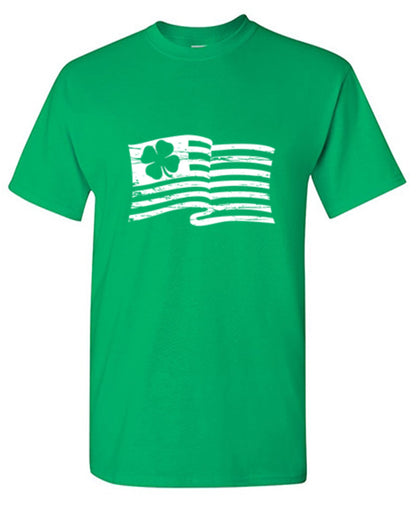Funny T-Shirts design "Irish American Flag"