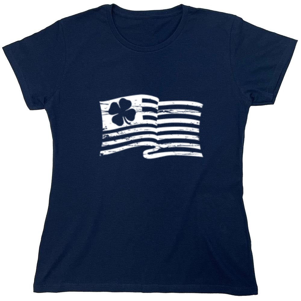 Funny T-Shirts design "Irish American Flag"