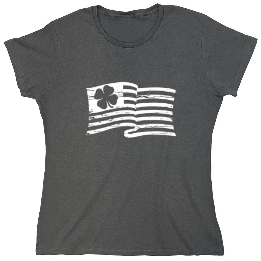 Funny T-Shirts design "Irish American Flag"