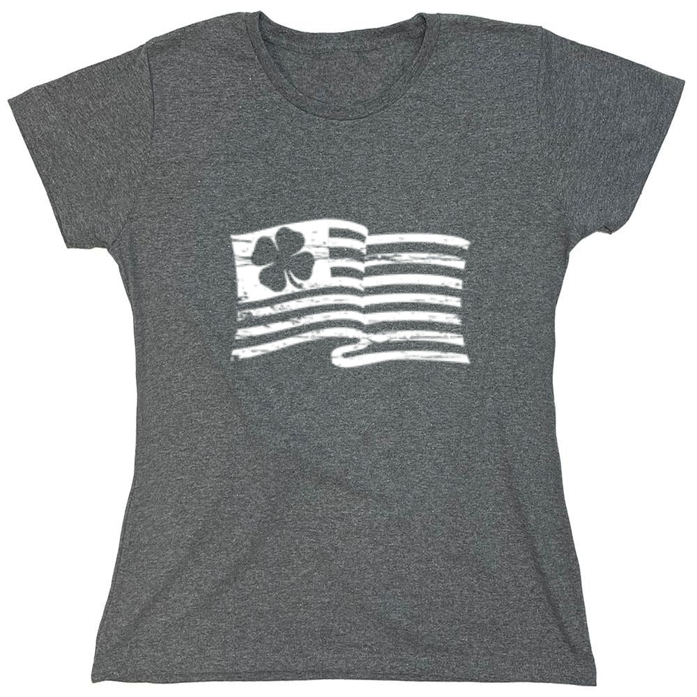 Funny T-Shirts design "Irish American Flag"