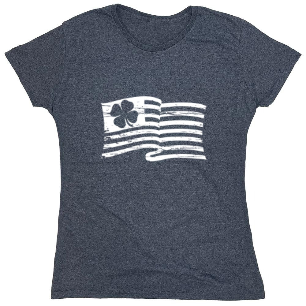 Funny T-Shirts design "Irish American Flag"