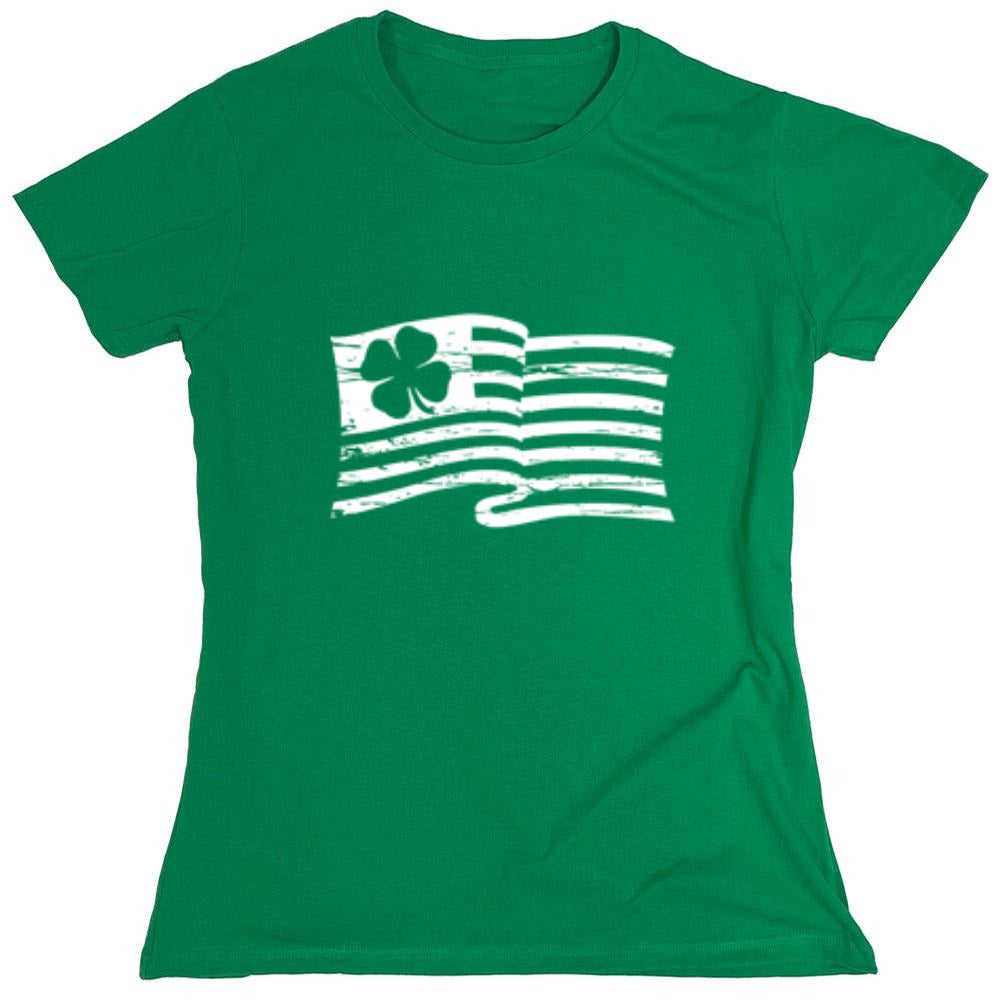 Funny T-Shirts design "Irish American Flag"