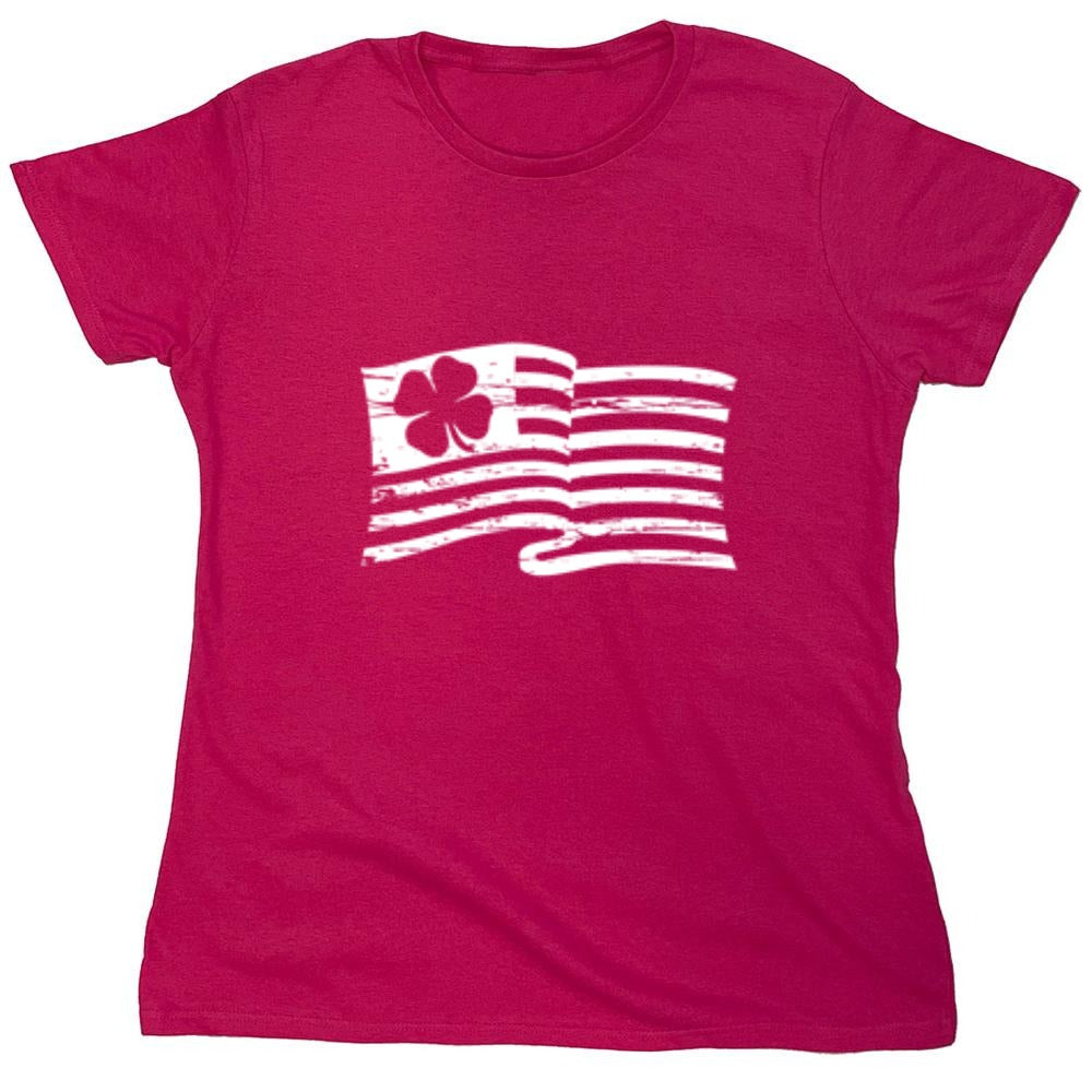 Funny T-Shirts design "Irish American Flag"
