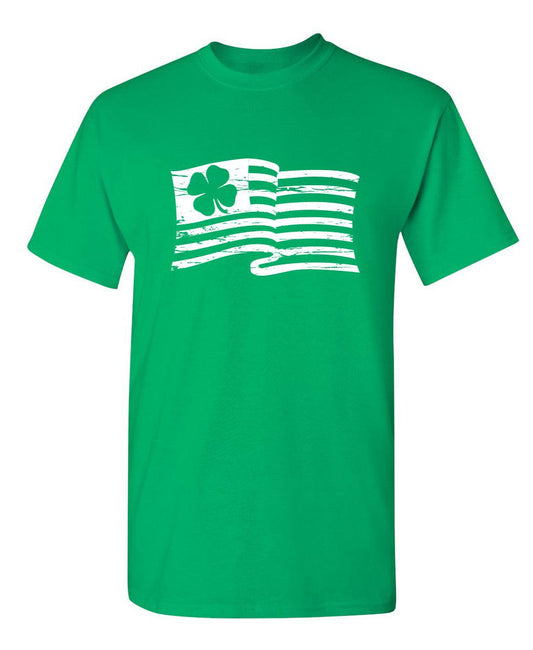 Funny T-Shirts design "Irish American Flag"