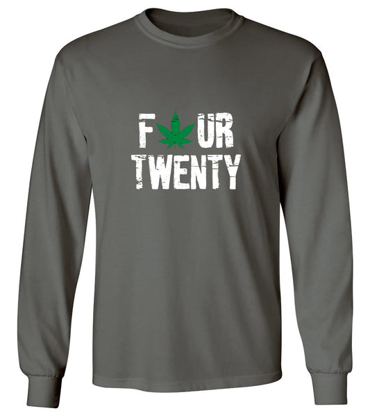 Funny T-Shirts design "Four Twenty T-shirt - Long Sleeve"