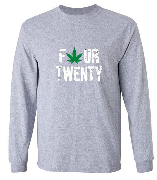 Funny T-Shirts design "Four Twenty T-shirt - Long Sleeve"