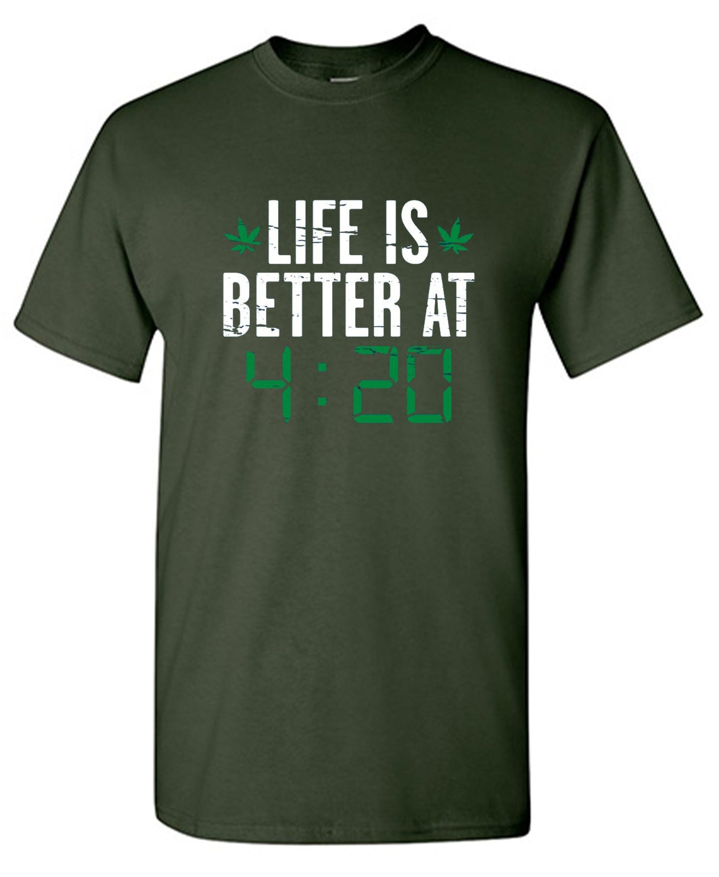 Funny T-Shirts design "Life Is Better At 4:20 T-Shirt"