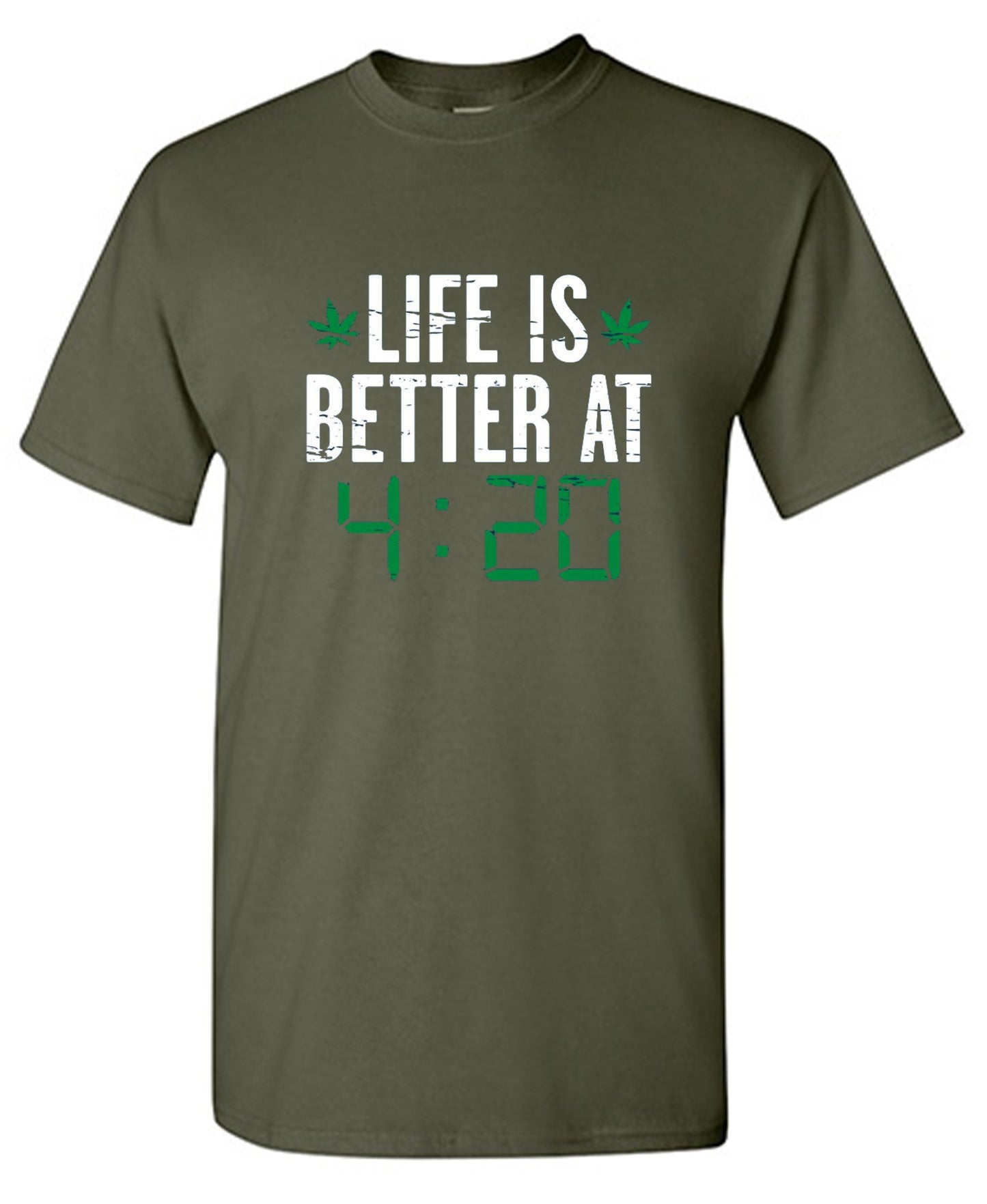 Funny T-Shirts design "Life Is Better At 4:20 T-Shirt"